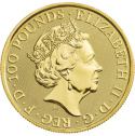 1 oz złota moneta Biały Lew Mortimerów 2020 z serii Queen’s Beasts