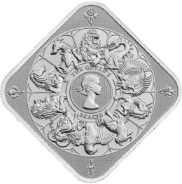1 oz srebrna sztabka Bestie Królowej Completer 2025 – The Royal Mint, w folii ochronnej