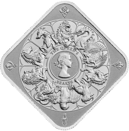 1 oz srebrna sztabka Bestie Królowej Completer 2025 – The Royal Mint, w folii ochronnej 1 oz srebrna sztabka Bestie Królowej Completer 2025 – The Royal Mint, w folii ochronnej