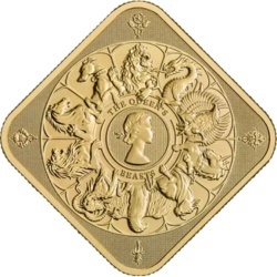 1 oz Bestie Królowej Completer sztabka złota Royal Mint w blistrze