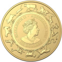 Złota moneta 1 oz Rok Bawoła 2021 z serii Lunar III