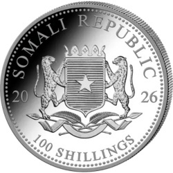 1 oz Słoń Somalijski Srebrna Moneta | 2026