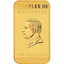 1 oz Smok 2025 prostokątna złota moneta Perth Mint w kapslu ochronnym – GoldInvest24