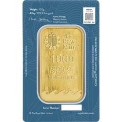 100g Britannia złota sztabka Royal Mint w blistrze – prestiżowa sztabka inwestycyjna 999,9 100g Britannia złota sztabka Royal Mint w blistrze – prestiżowa sztabka inwestycyjna 999,9