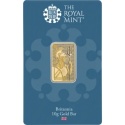 10g Britannia złota sztabka Royal Mint w blistrze – inwestycyjna sztabka 999,9 z motywem Britanni