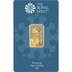 10g Britannia złota sztabka Royal Mint w blistrze – inwestycyjna sztabka 999,9 z motywem Britanni 10g Britannia złota sztabka Royal Mint w blistrze – inwestycyjna sztabka 999,9 z motywem Britanni