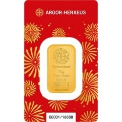 10 g Rok Konia Złota Sztabka 2026 Argor-Heraeus w blistrze