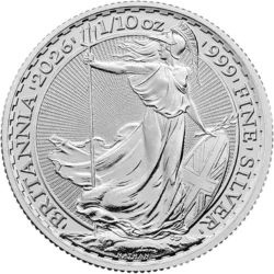Britannia 1/10 oz 2026 srebro 999 Royal Mint
