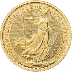 1/2 oz Britannia Karol III Złota Moneta | 2026
