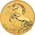 1/2 oz złota moneta Lunar III Rok Konia 2026