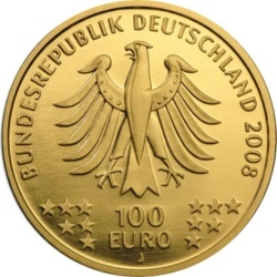 1-2 oz Złota Moneta 100 Euro Niemcy mieszane roczniki awers w kapslu ochronnym 1-2 oz Złota Moneta 100 Euro Niemcy mieszane roczniki awers w kapslu ochronnym