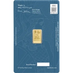 1g Britannia Sztabka Złota | Royal Mint