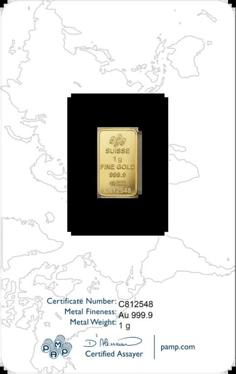 1 g Złota Sztabka Róża – PAMP Suisse, blister CertiPack z certyfikatem, złoto inwestycyjne 1 g Złota Sztabka Róża – PAMP Suisse, blister CertiPack z certyfikatem, złoto inwestycyjne