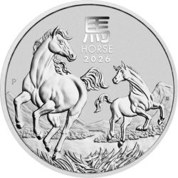 2 oz srebrna moneta Lunar III Rok Konia 2026