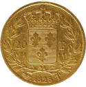 Złota moneta 20 Franków Francja Charles X 1824–1830