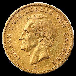 20 Marek Król Saksonii Jan Złota Moneta | 1872 - 1873
