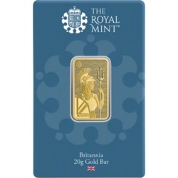 20g Britannia złota sztabka Royal Mint w blistrze – czyste złoto 999,9 z eleganckim wizerunkiem Britanni 20g Britannia złota sztabka Royal Mint w blistrze – czyste złoto 999,9 z eleganckim wizerunkiem Britanni