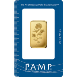Złota sztabka 20g PAMP Róża – złoto próby 999.9 z certyfikatem autentyczności Złota sztabka 20g PAMP Róża – złoto próby 999.9 z certyfikatem autentyczności