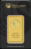 50g Złota Sztabka Perth Mint – blister z certyfikatem