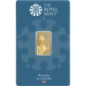 5g Britannia sztabka złota Royal Mint – czyste złoto 999,9 w blistrze z wizerunkiem Britanni