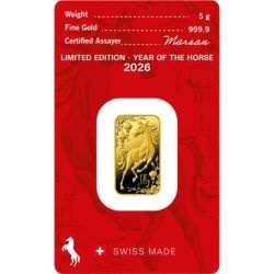 5g Rok Konia Złota Sztabka | Argor-Heraeus | 2026