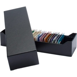 Czarne pudełko archiwizacyjne LOGIK na 40 sztabek w blistrach – elegancki organizer kolekcji – GoldInvest24 Czarne pudełko archiwizacyjne LOGIK na 40 sztabek w blistrach – elegancki organizer kolekcji – GoldInvest24