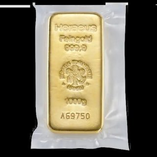 Heraeus 1 kg Złota Sztabka