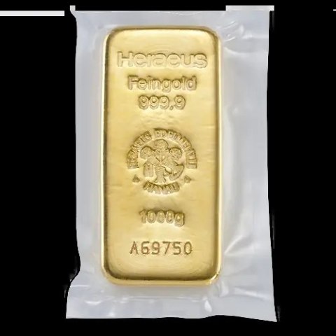 Heraeus 1 kg Złota Sztabka