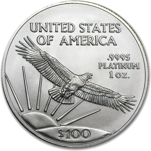 1 oz Amerykański Orzeł Platynowa Moneta Mieszane Roczniki