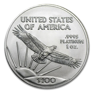 1 oz Amerykański Orzeł Platynowa Moneta Mieszane Roczniki