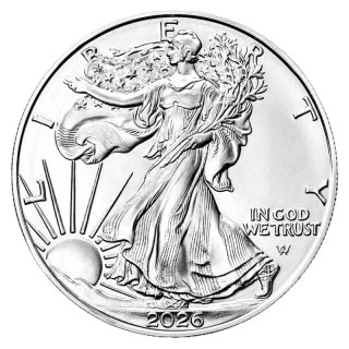 1 oz Amerykański Orzeł Srebrna Moneta | 2026