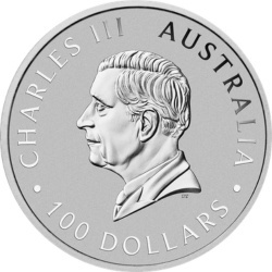 1 oz Australijski Kangur Platynowa Moneta 2026 awers Karol III Perth Mint