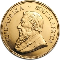 1 oz Krugerrand złota moneta II kat. mieszane roczniki w kapslu ochronnym