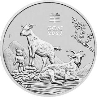 1 oz Lunar III Rok Koza Srebrna Moneta | 2027