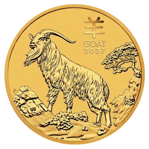 1 oz Lunar III Rok Koza Złota Moneta | 2027
