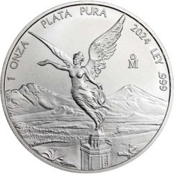 1 oz Meksykański Libertad 2024 srebrna moneta Ag 999 w kapslu