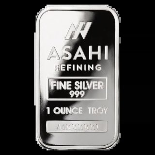 1 oz Srebrna Sztabka | Asahi Refining