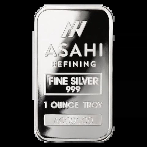 1 oz Srebrna Sztabka | Asahi Refining