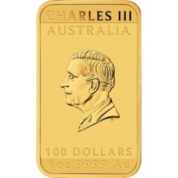 Prostokątna sztabko-moneta 1 oz złota Perth Mint 2026