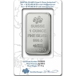 1 oz Srebrna Sztabka | PAMP | Lady Fortuna