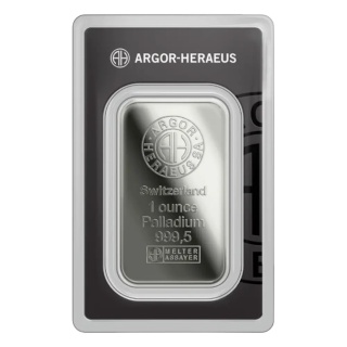 1 oz Sztabka Palladu Argor-Heraeus