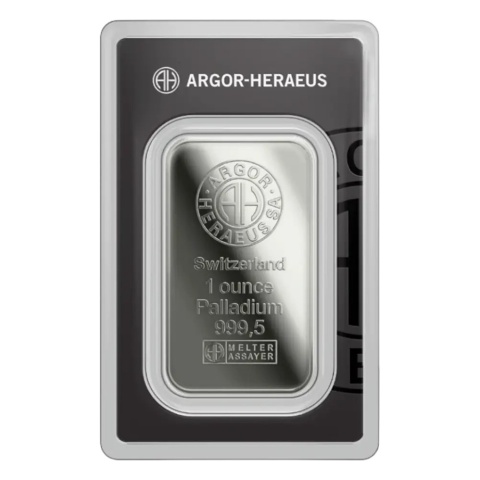 1 oz Sztabka Palladu Argor-Heraeus