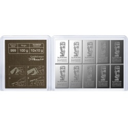10 x 10 gr Combicoin Srebrna Sztabka | Valcambi