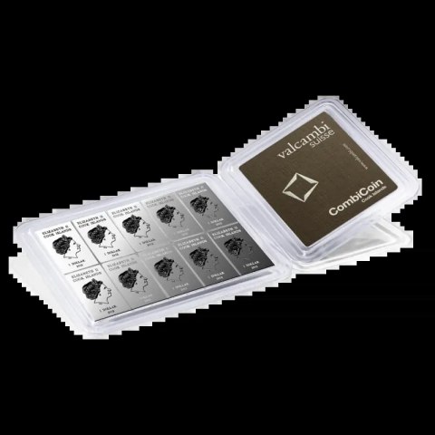 10 x 10 gr Combicoin Srebrna Sztabka | Valcambi