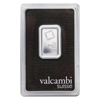 10 g Platynowa Sztabka Valcambi