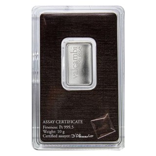 10 g Platynowa Sztabka Valcambi