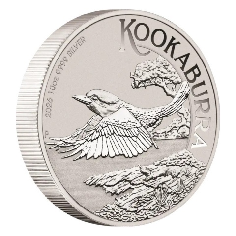 10 oz Kookaburra Srebrna Moneta | 2026