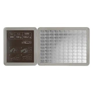 100 x 1g Srebrna Sztabka | CombiBar® | Valcambi