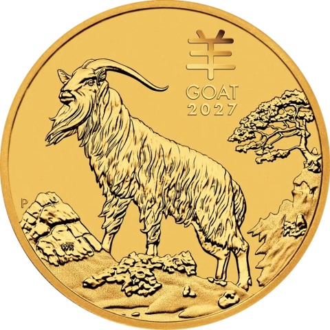 1/10 oz Lunar III Rok Koza Złota Moneta | 2027