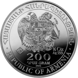 1/2 oz Arka Noego 2026 srebrna moneta w kapslu ochronnym – srebro 999 Armenia
